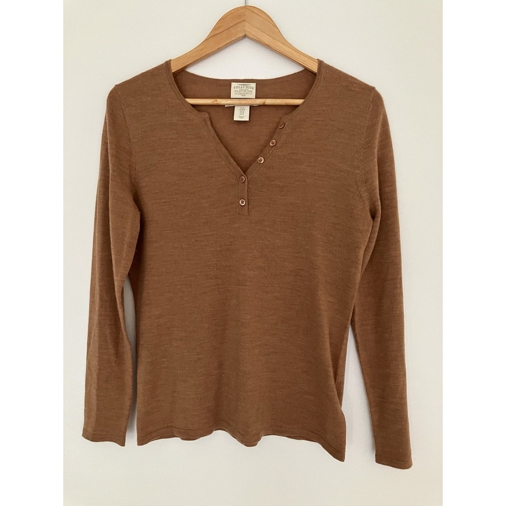 Telluride Clothing Company 100% Extrafine Merino Wool Sweater Size Medium